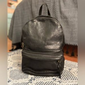🕋Madewell the Lorimer black leather Backpack🕋